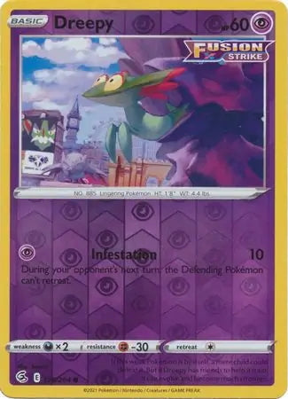 Fusion Strike Dreepy #128/264 reverse holo